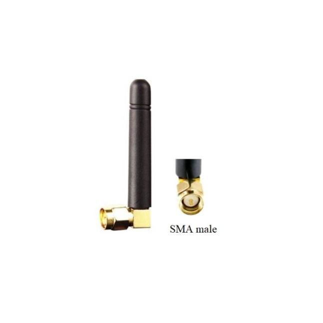 omni direction 50mm length small size sma male right angle 4G LTE rubber antenna