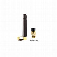 omni direction 50mm length small size sma male right angle 4G LTE rubber antenna