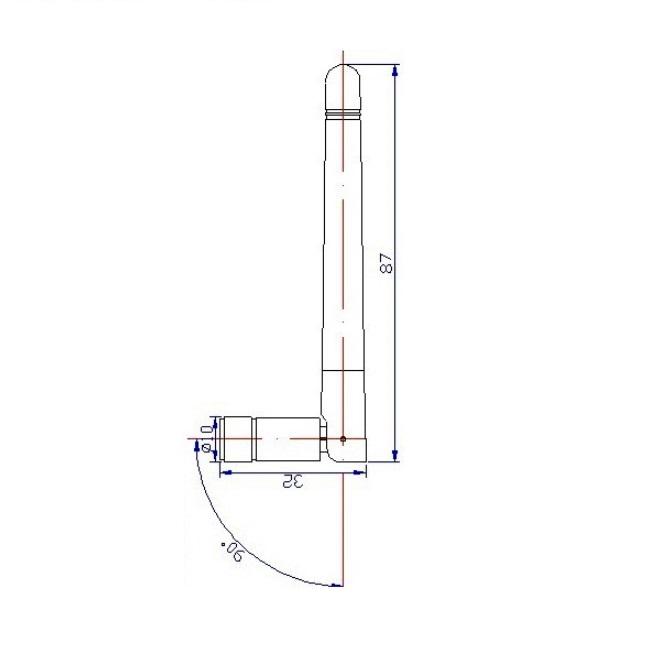 FME female foldable 2g 3g 4G LTE rubber antenna flexible stubby LTE 4g antenna 2