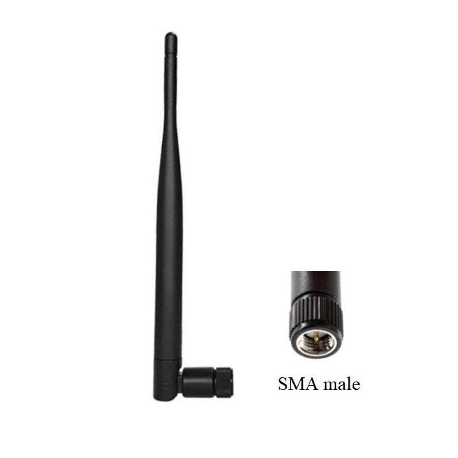 210mm high 5dbi gain high gain gsm 3g 4G LTE elbow SMA rubber stubby antenna