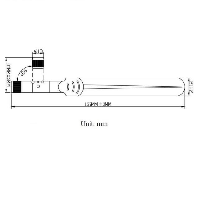 160mm 5dbi high gain omni directional SMA flexible gsm 3g 4g lte rubber antenna 2