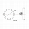 FAKRA female 5dbi high gain waterproof outdoor screw mount GSM 3g 4g lte antenna