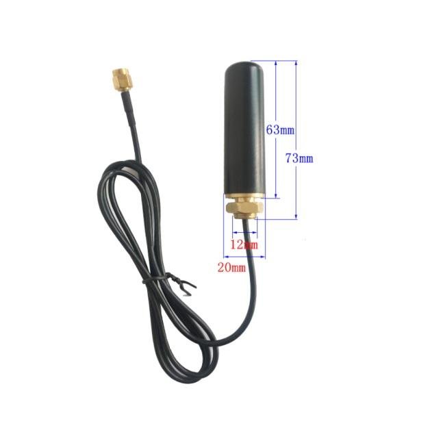 small size waterproof outdoor use screw mount GSM 3G 4g lte car rubber antenna 2