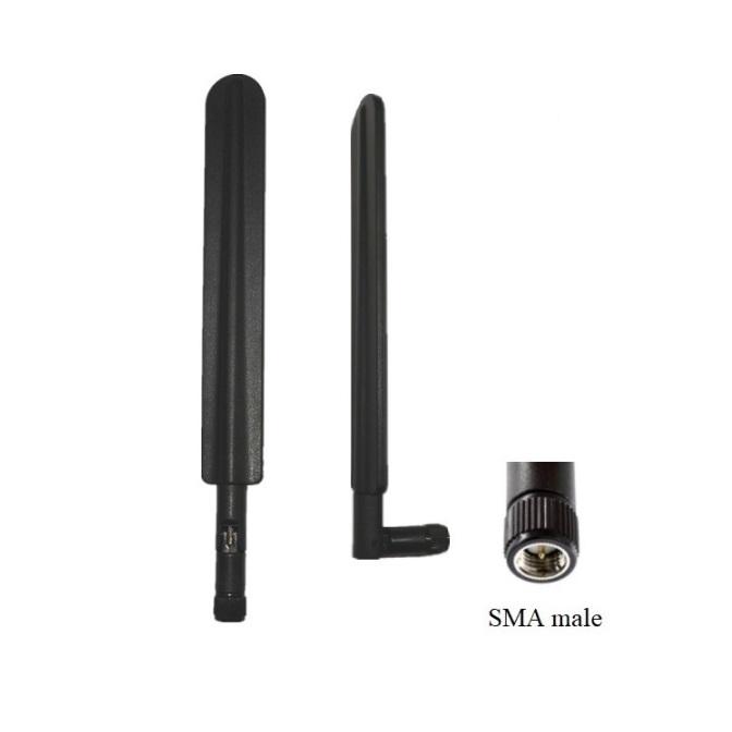 600-6000MHz wide range 2g 3g 4g 5g multi band flexible SMA male stubby antenna