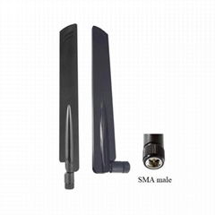 wide range 600-6000MHz 2g 3g 4g 5G omni direction 5dBi SMA rubber antenna