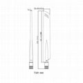 221mm長5dBi高增益SMA公直全向600-6000MHz gsm 3g 4g lte 5g折疊橡皮天線 2
