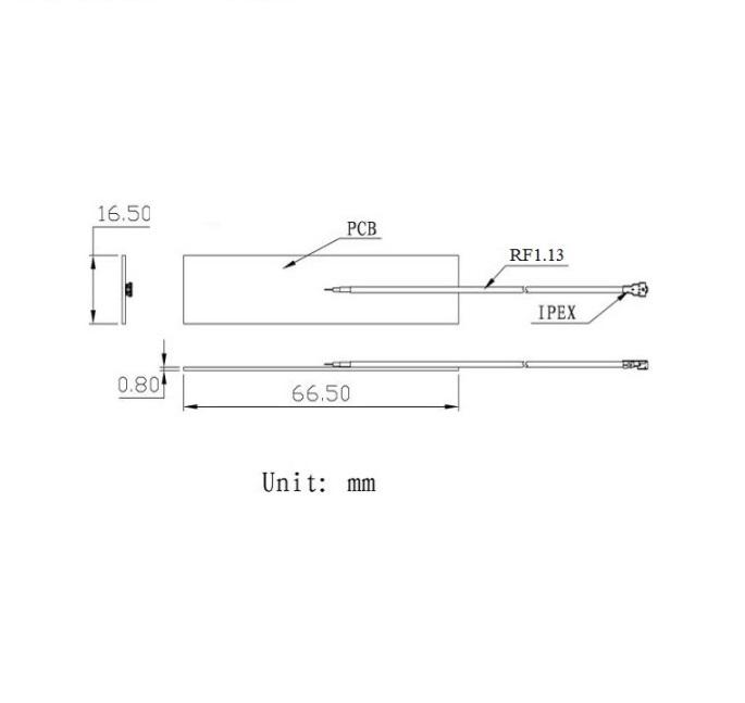 3M胶安装高增益U.FL IPEX接头2.4GHz WIFI内置PCB天线 2