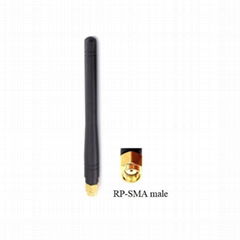 115mm長RP-SMA公直全向藍牙2.4GHz WIFI膠棒天線