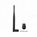 omni directional 5.0dbi high gain RP-SMA male straight elbow 2.4GHz WiFi antenna