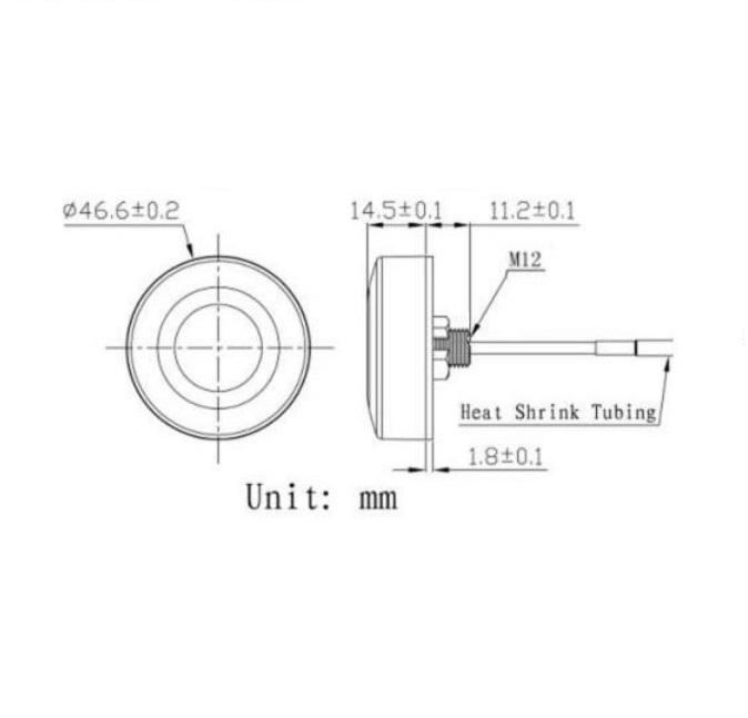 螺丝安装防水IP67室外用高增益全向小尺寸2.4GHz wifi车载天线 2