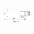 50mm长RP-SMA公直全向蓝牙防水小尺寸2.4GHz WIFI胶棒天线 2