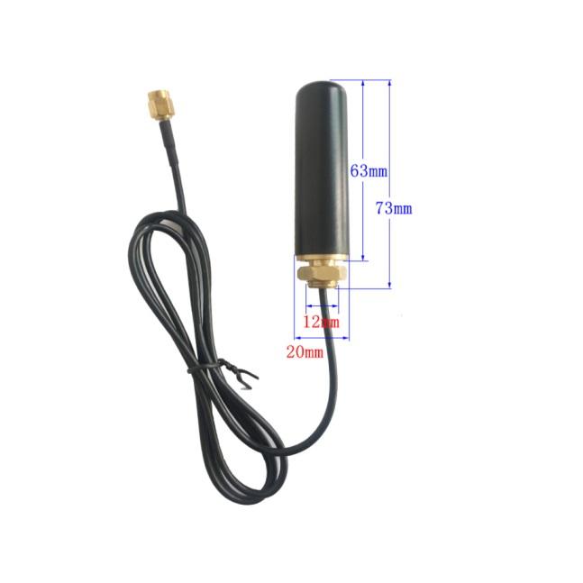 螺絲安裝防水IP67室外用全向藍牙小尺寸2.4GHz wifi車載膠棒天線 2