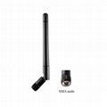SMA male flexible UHF 868MHz 915MHz foldable RFID rubber stubby antenna