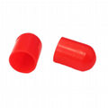 红色或黑色PVC软胶SMA接头保护帽SMA保护罩SMA接头防尘帽 1