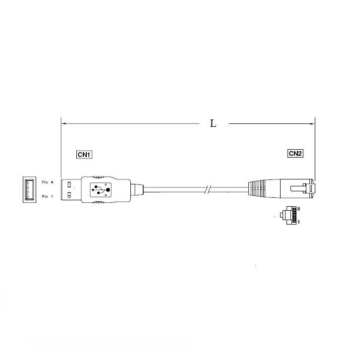 USB RJ45轉接線USB延長線電腦RJ45 USB連接線 2