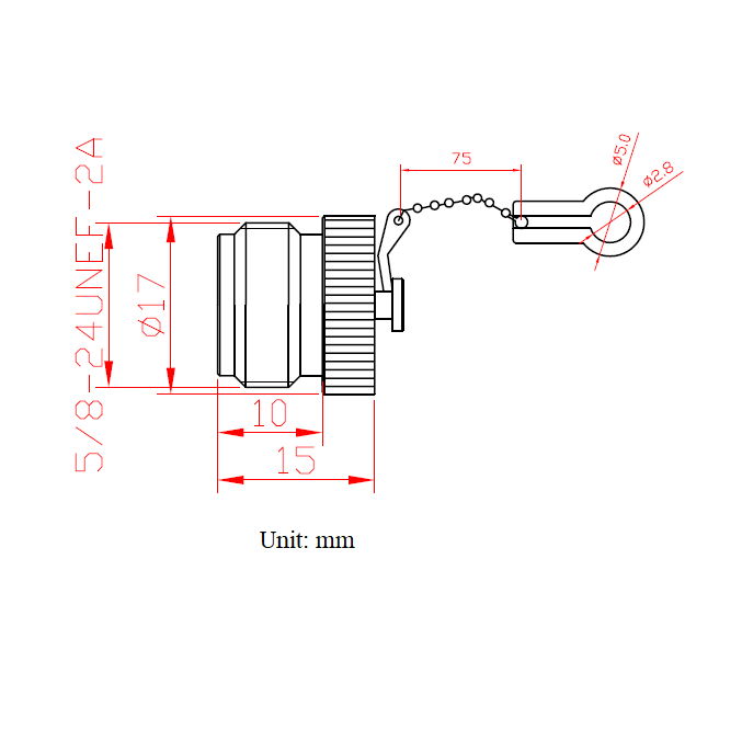 metal material with chain N protector N protect cover N male dust cap 2