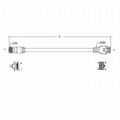 RJ45 micro fit Dupont Equivalent 8pin轉接線RJ45延長線電連接線 2