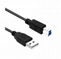 USB3.0 A to USB3.0 B printer cable high-speed square port data computer cable 2