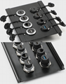 circular d type chassis panel mount usb3.0 usb c type c connector 12