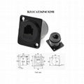 d type chassis panel screw mount rj11 cat3 rj45 cat5e cat6 cat6a connector 2