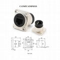 d type chassis panel screw mount rj11 cat3 rj45 cat5e cat6 cat6a connector 5