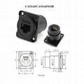 d type chassis panel screw mount rj11 cat3 rj45 cat5e cat6 cat6a connector 6