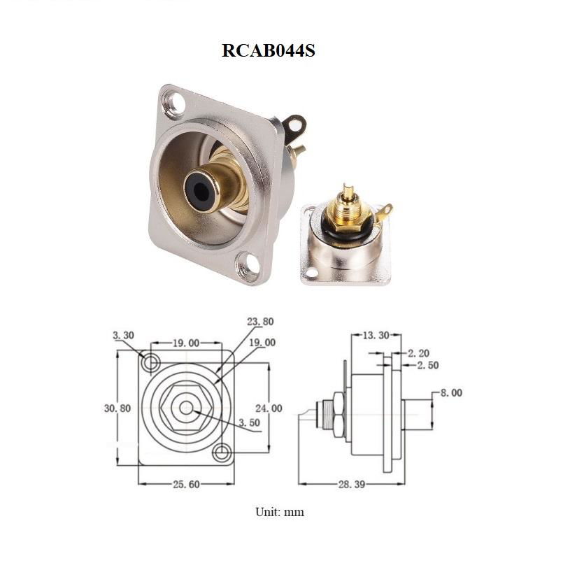 d type chassis panel screw mount RCA BNC 3.5mm connector 5