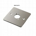 D type 86 type 86mm brushed metal panel stainless steel screw mount chassis