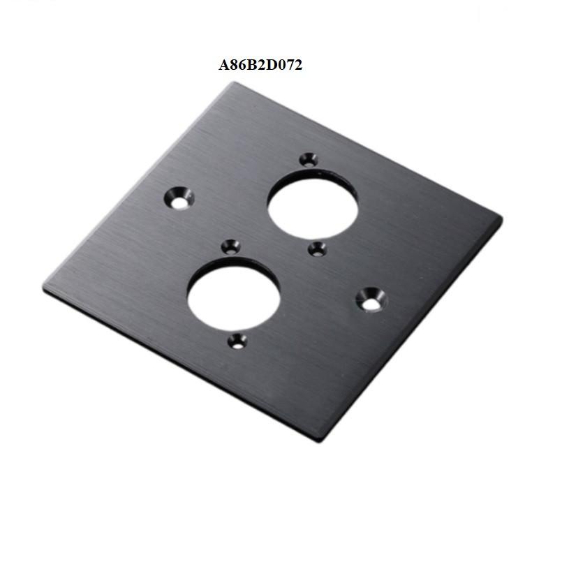 D type 86 type 86mm brushed metal panel black Aluminum alloy screw mount chassis 3