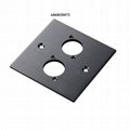 D type 86 type 86mm brushed metal panel black Aluminum alloy screw mount chassis 3