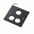D type 86 type 86mm brushed metal panel black Aluminum alloy screw mount chassis 4
