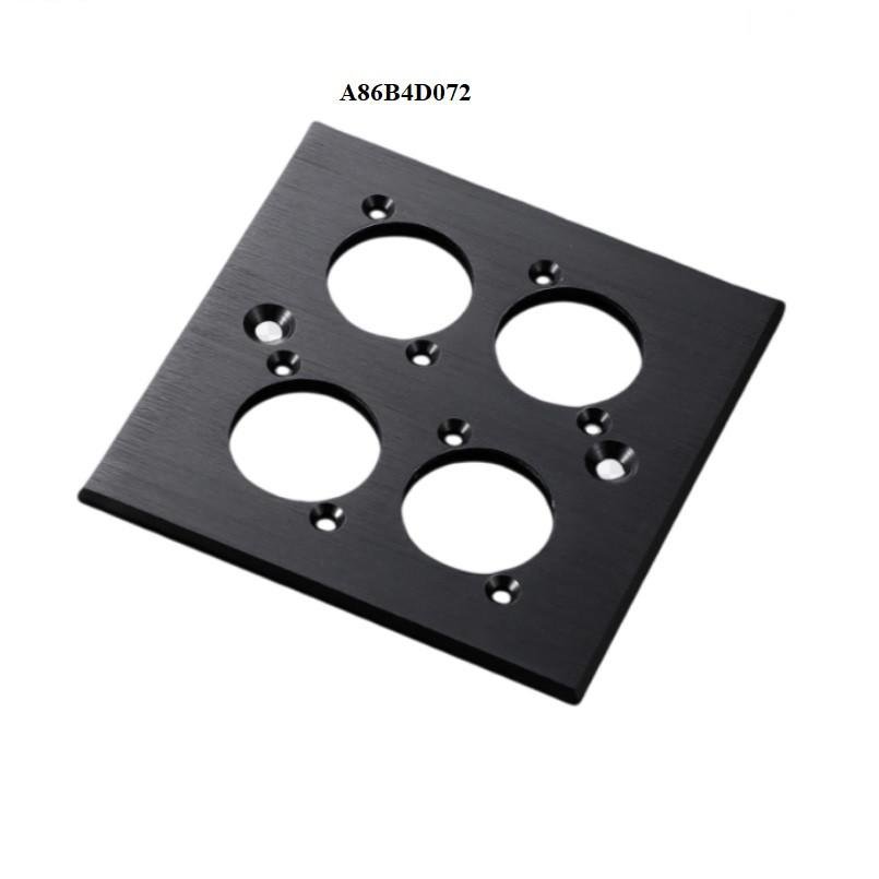D type 86 type 86mm brushed metal panel black Aluminum alloy screw mount chassis 5