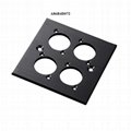 D type 86 type 86mm brushed metal panel black Aluminum alloy screw mount chassis 5