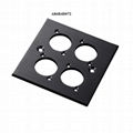 D type 86 type 86mm brushed metal panel black Aluminum alloy screw mount chassis