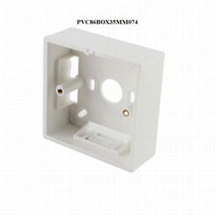 PVC d type 86mm接线盒墙面盒螺丝安装接头插座模块