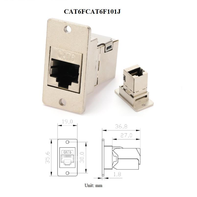 锌合金长方形面板螺丝安装usb3.0 usb2.0 rj45 cat6 cat6a usb c 接头插座模块 3