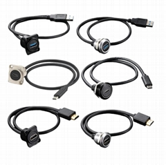 d type screw panel chassis mount usb3.0