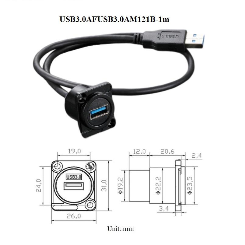 d type screw panel chassis mount usb3.0 a usb c type c hdtv hdmi connector cable 2