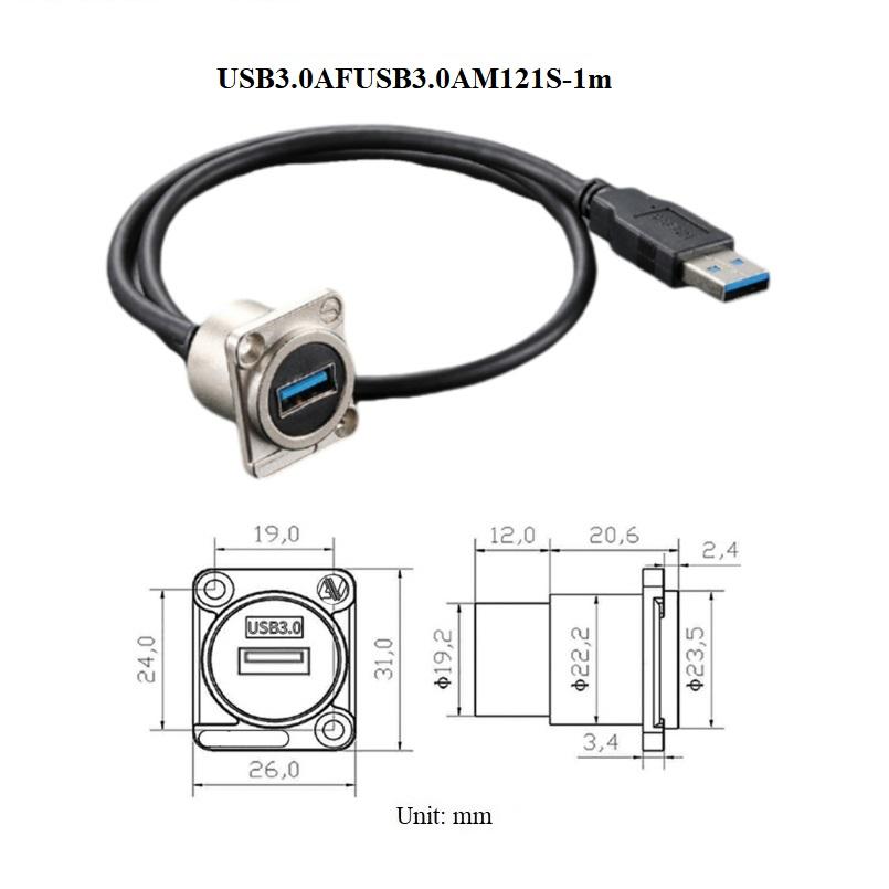 d type screw panel chassis mount usb3.0 a usb c type c hdtv hdmi connector cable 3