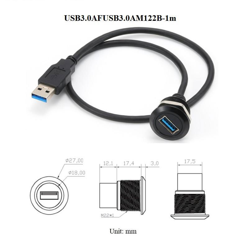 d type screw panel chassis mount usb3.0 a usb c type c hdtv hdmi connector cable 4