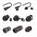 screw panel chassis waterproof rj45 connector d type rj45 cat5e cat6a cable