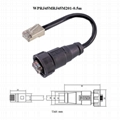 screw panel chassis waterproof rj45 connector d type rj45 cat5e cat6a cable