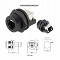 screw panel chassis waterproof rj45 connector d type rj45 cat5e cat6a cable