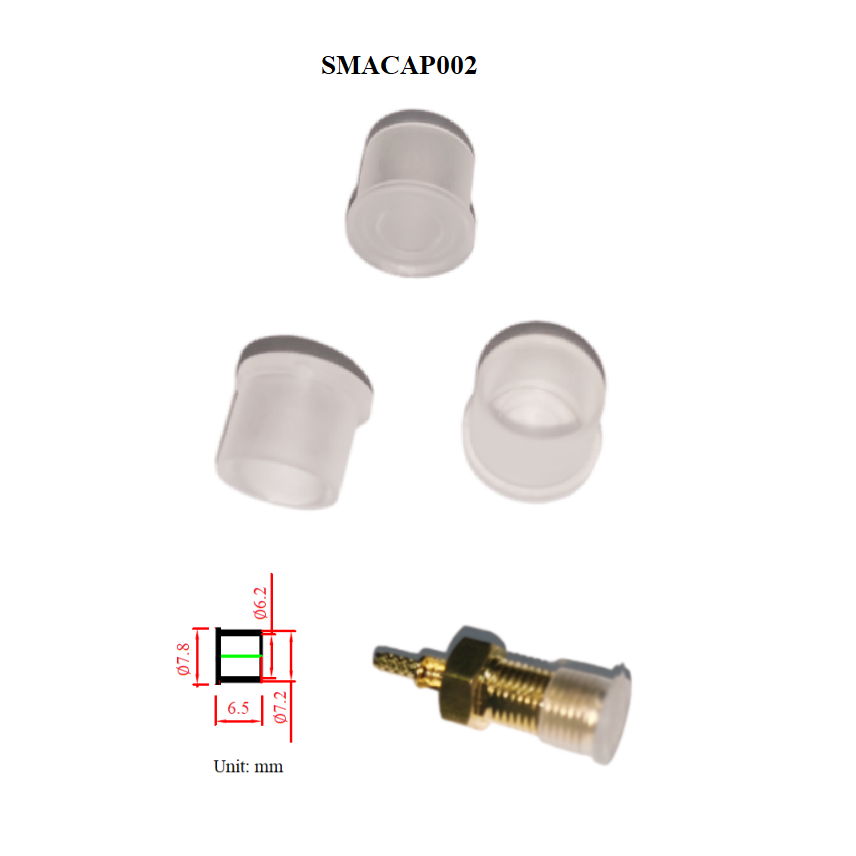 100pcs每袋sma bnc tnc N接頭保護帽保護蓋塑膠防塵帽 3