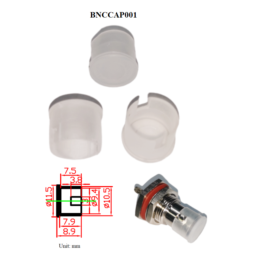 100pcs per bag sma bnc tnc N connector anti dust protecter cover dustproof cap 4