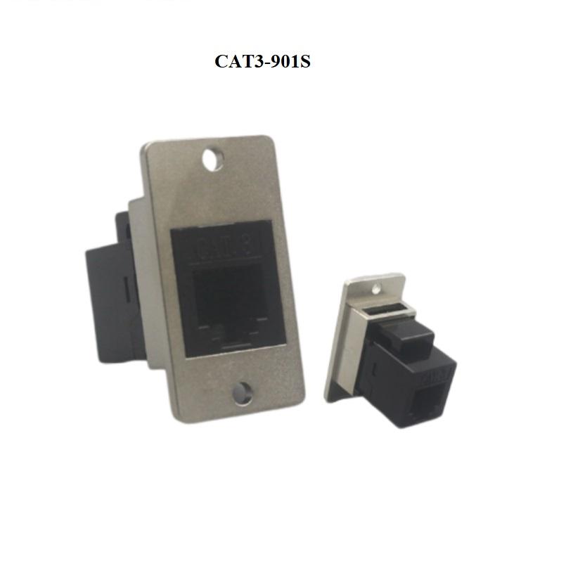 鋅合金長方形面板螺絲安裝RJ11 CAT3 RJ45 CAT5E CAT6 CAT6A CAT7接頭插座模塊 2