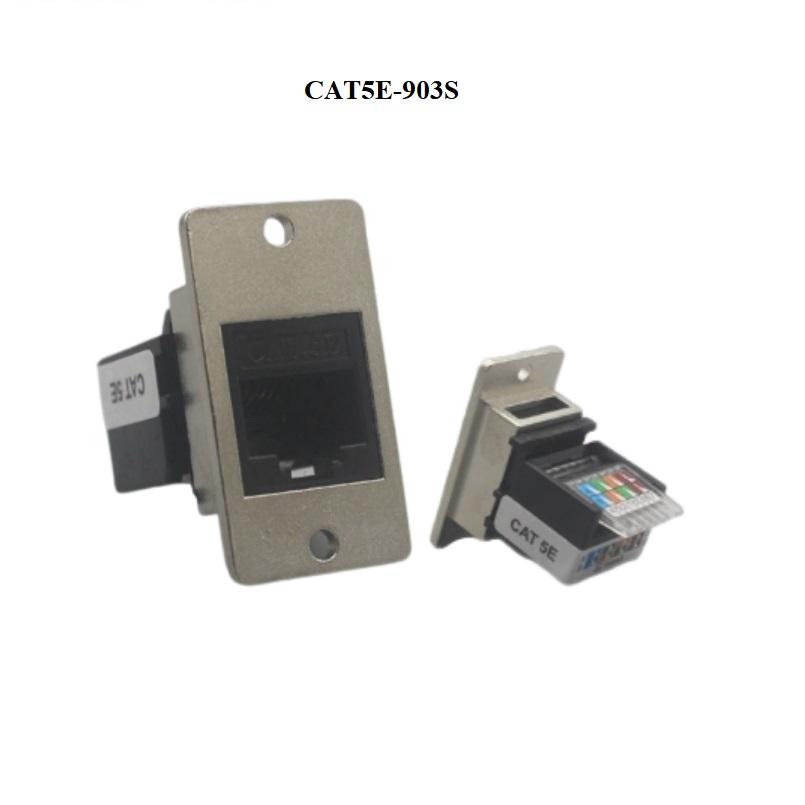 鋅合金長方形面板螺絲安裝RJ11 CAT3 RJ45 CAT5E CAT6 CAT6A CAT7接頭插座模塊 4