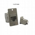锌合金长方形面板螺丝安装RJ11 CAT3 RJ45 CAT5E CAT6 CAT6A CAT7接头插座模块 11