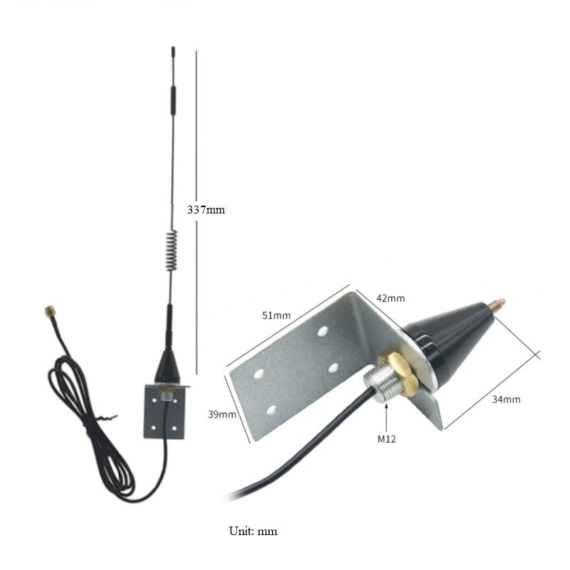 支架安裝室外用9dBi高增益SMA公直全向600-6000MHz gsm 3g 4g lte車載鞭狀5g天線 2