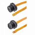 nut locking panel chassis waterproof sim tf card socket cable adapter